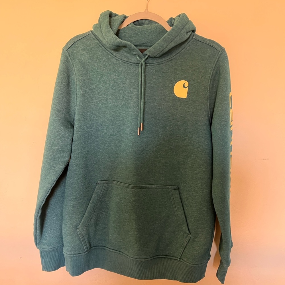 Carhartt Blue/Green Pullover Hoodie